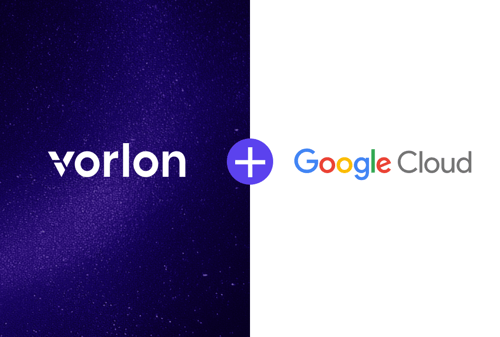 Vorlon plus Google Cloud logos together 